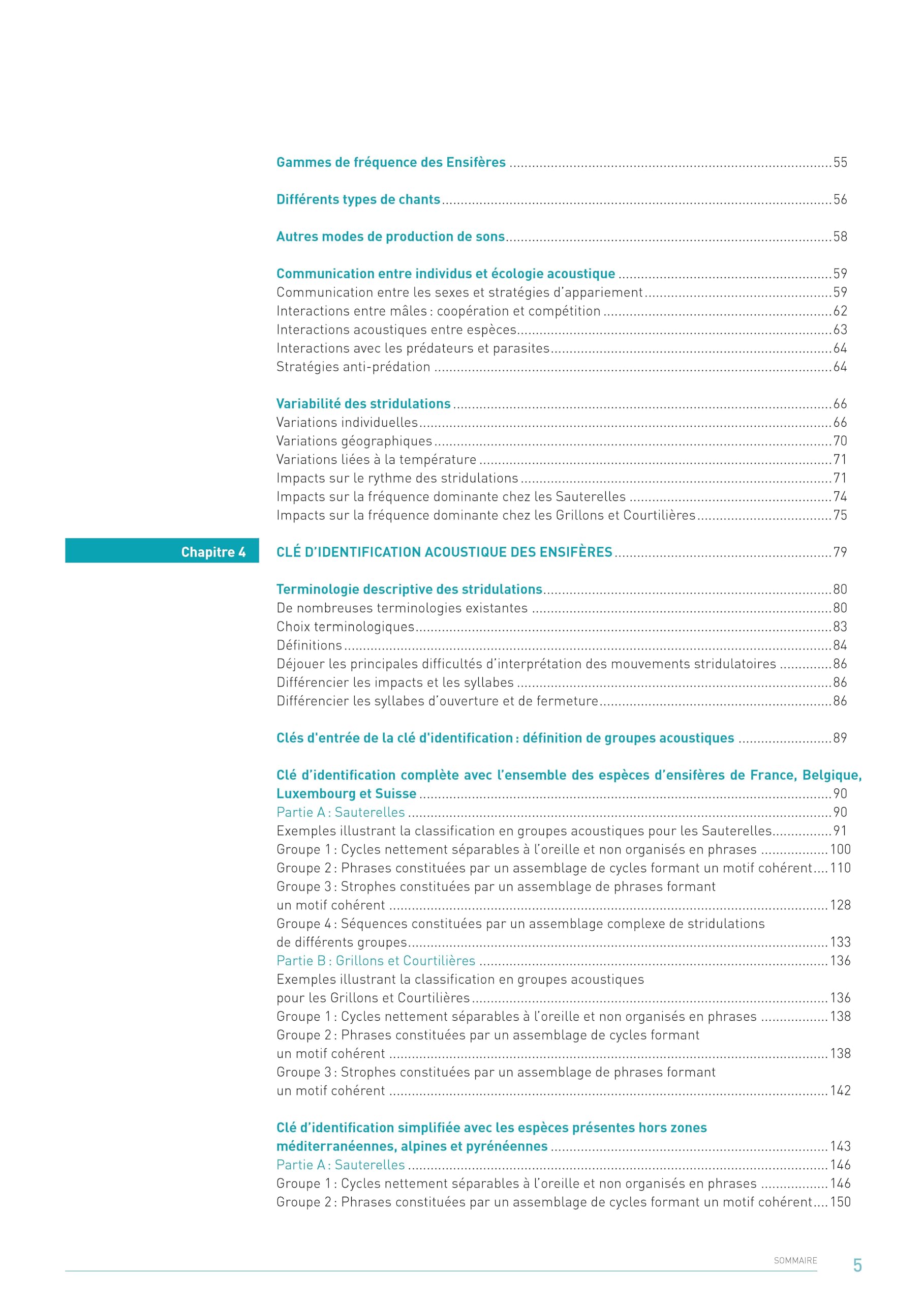 Acoustique des Sauterelles, grillons et courtilières de France, Belgique, Luxembourg et Suisse: Ecologie et identification