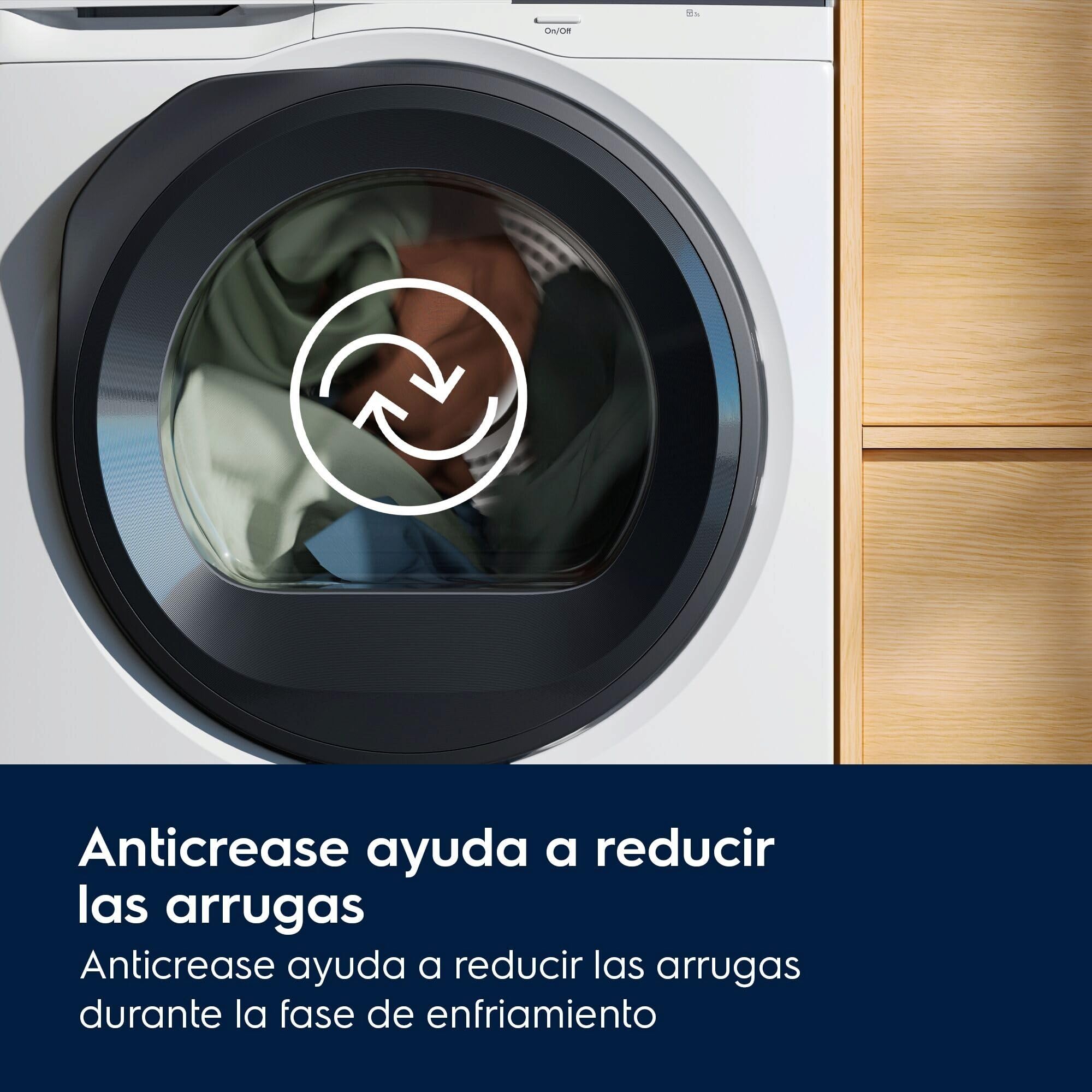 Electrolux Secadora con Bomba de calor EDI618A5BO, Seca 8 Kg, Libre instalación, Sistema EcoFlow, GentleCare, Función MixCare, Tecnología SensiCare, Motor Inverter, Display LCD, Blanco