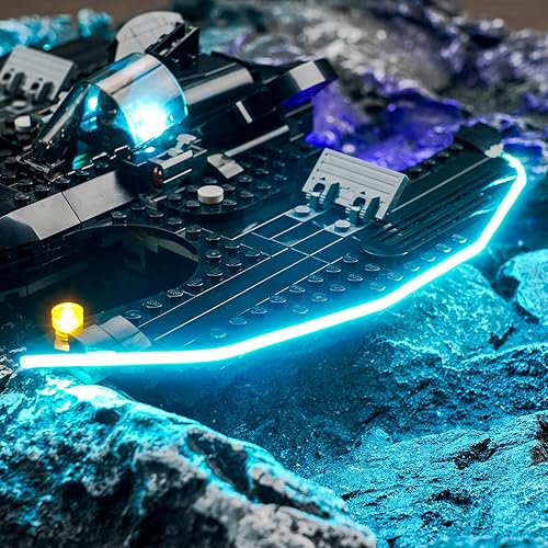 Miniatura 4 de Kit de luz LED mejorado para Lego DC Batwing Batman vs. The Joker Building Set, compatible con Lego 76265 (modelo no incluido)