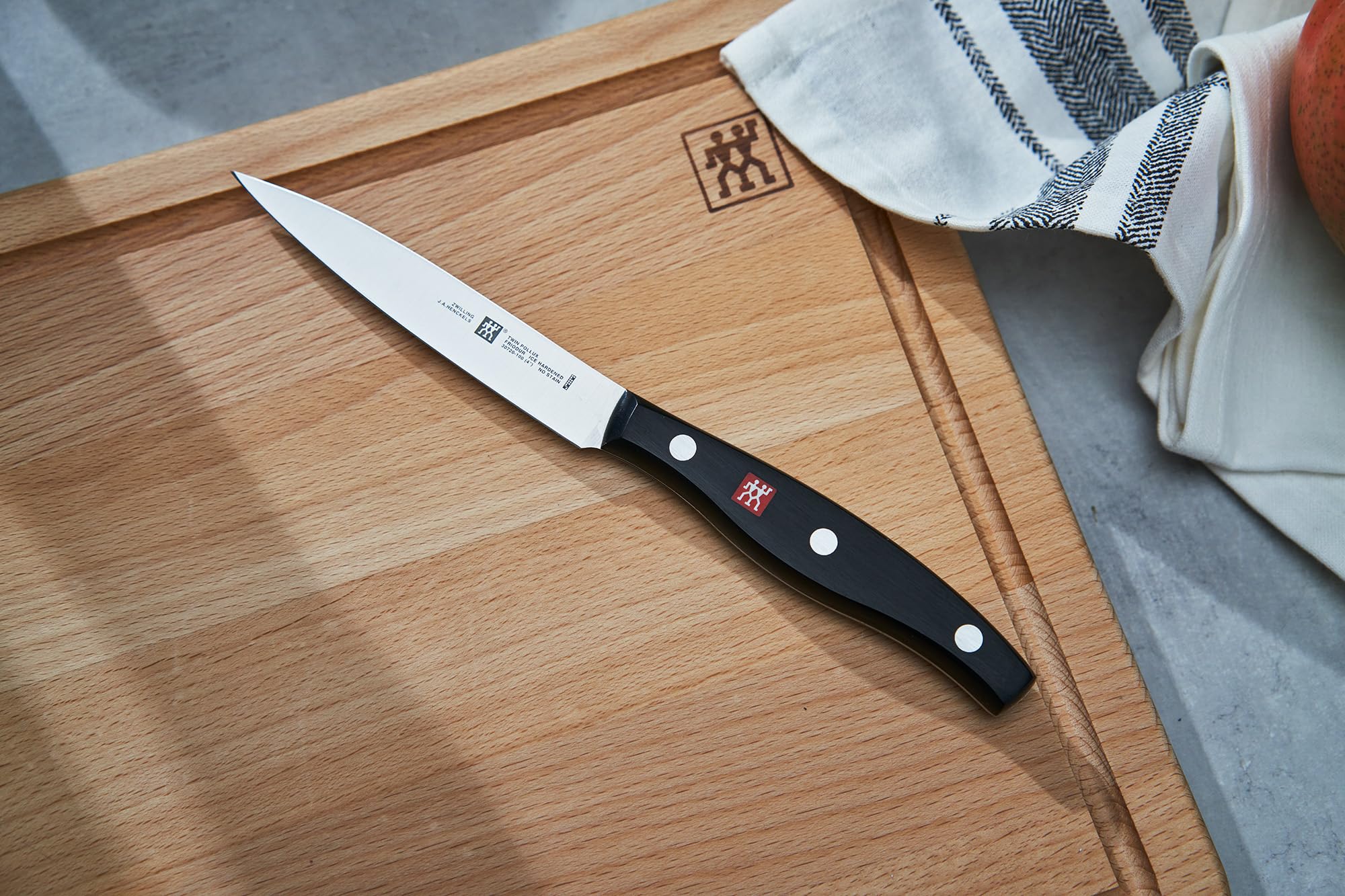 ZWILLING Spelucchino, Lunghezza lama: 10 cm, Lama Stretta, Acciaio Inox /Impugnatura in Plastica, Twin Pollux