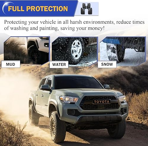 Miniatura 4 de Aletas de barro delanteras y traseras para Ford Maverick 2022 2023, no requiere taladrar (juego de 4)