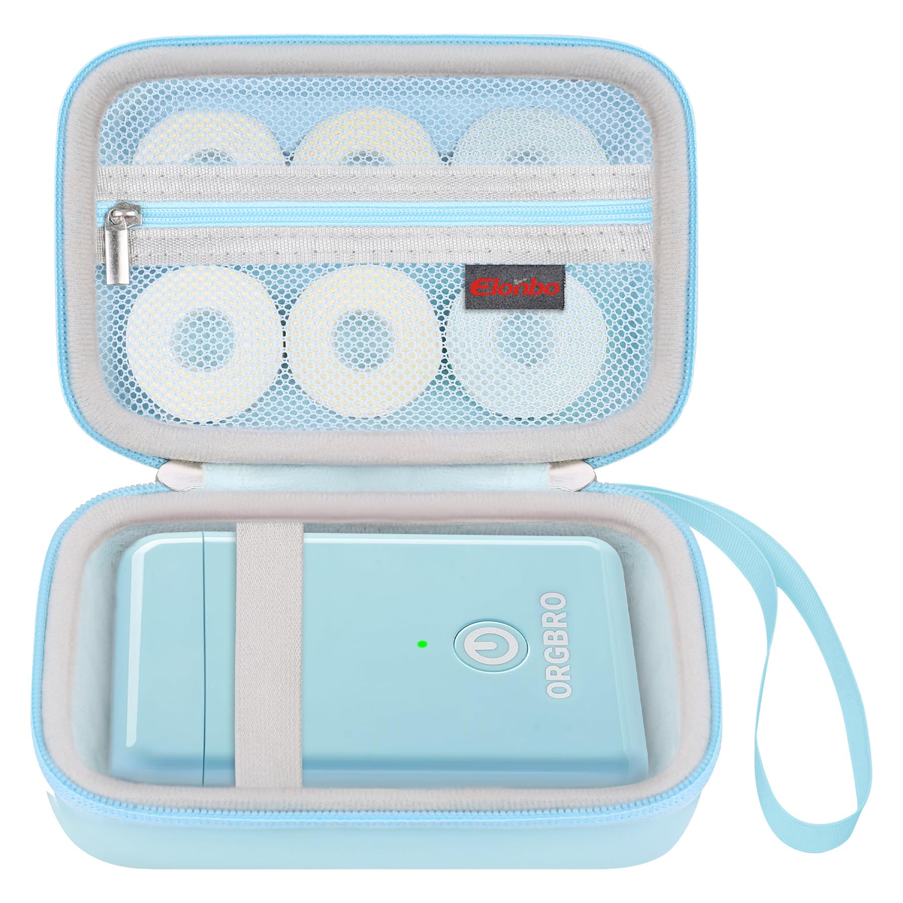 Elonbo Carrying Case for ORGBRO X1 Label Maker Machine, Portable Bluetooth Label Printer Storage Holder, Wireless Built-in Cutter Small Label Makers