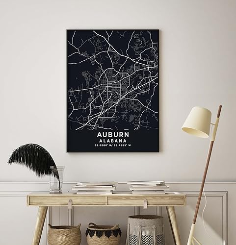 Miniatura 8 de Map of Auburn, Alabama, Evening (18x24)