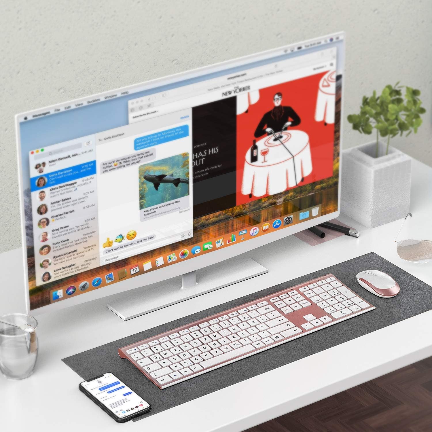 Weekly Top Sale Wireless Keyboard and Mouse, Vssoplor Rechargeable 2.4G USB Slim Full-Size Keyboard Mouse Combo with 2 in 1 Nano USB Receiver for Windows XP/Vista/7/8/10 Laptop Desktop Notebook-White and Rose Gold Promo 40% OFF Wireless Keyboard and Mouse, Vssoplor Rechargeable 2.4G USB Slim Full-Size Keyboard Mouse Combo with 2 in 1 Nano USB Receiver for Windows XP/Vista/7/8/10 Laptop Desktop Notebook-White and Rose Gold