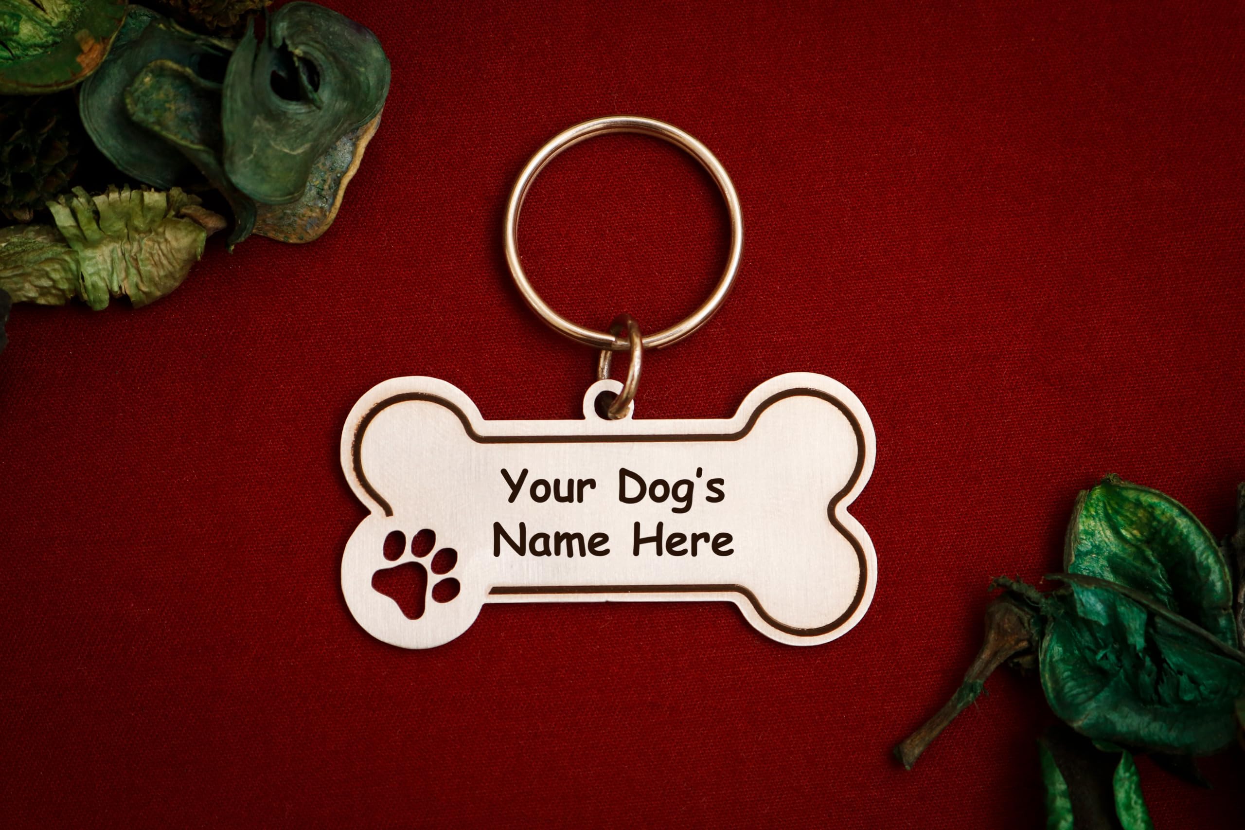 Kraftnix Pets Metallic Bone Shape Customized Name Tag for Dogs | Personalized Pet ID Collar Tag (Silver Stainless Steel, Size 1.5x1 inches, Weight 14 Grams) (B0CNRF93MC) Amazon Price History, Amazon Price Tracker