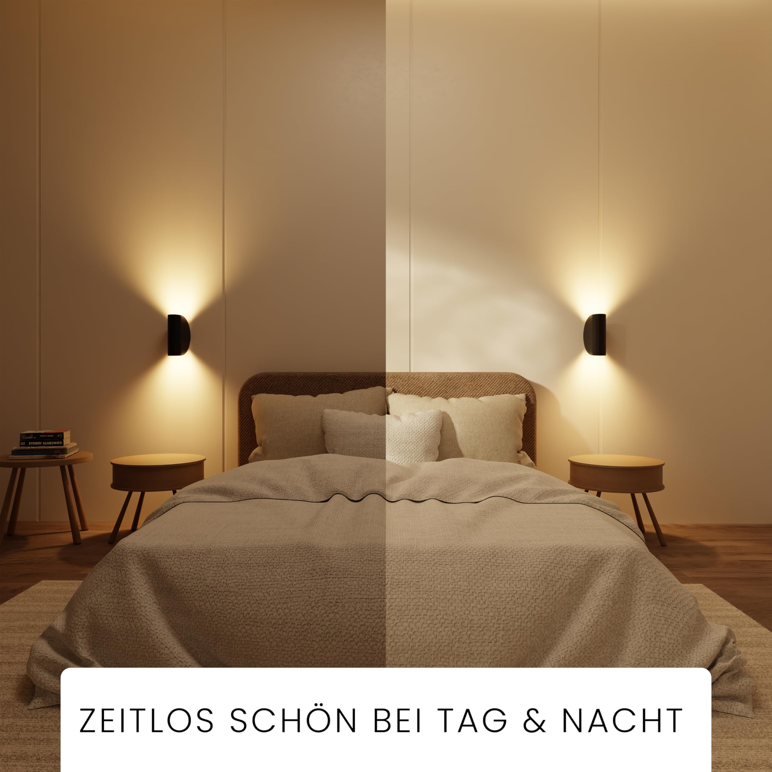 MATO LED Wandleuchte Innen & Aussen - 7W, 3000K Warmweiß, IP54 Wetterfest - Aussenlampe Wand Up Down Leuchte - Außenwandleuchten, Außenlampe, Wandlampe Außen, Außenbeleuchtung, Lampe, Schwarz