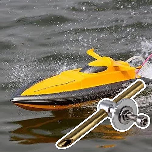 Miniatura 7 de BQLZR Plata longitud de 50mm Id 3mm OD 4mm Tubo de montaje de espejo de popa Pastilla de agua para RC Barco