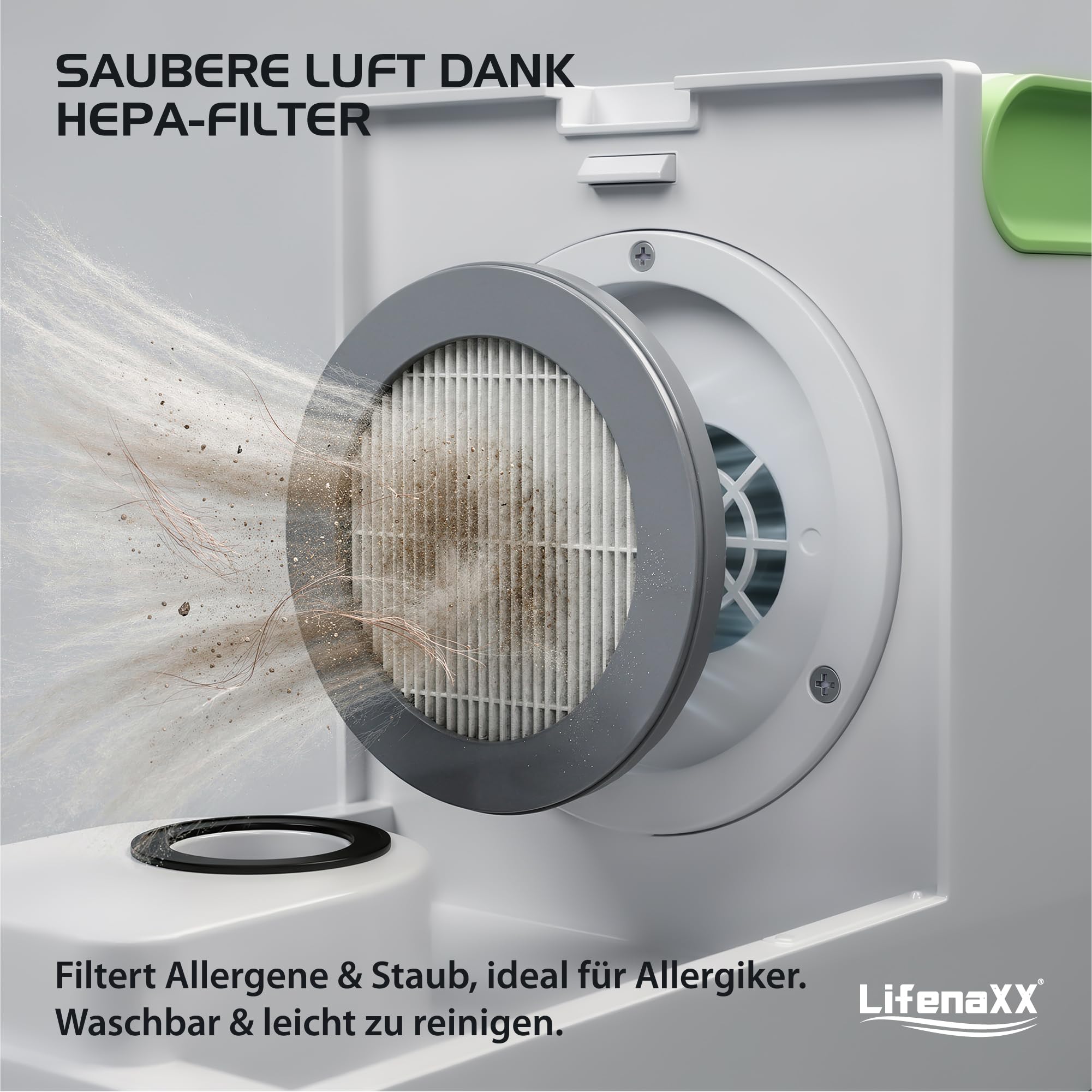 Lifenaxx Haustierpflege Set LX-052 – 6-in-1 Tierhaarschneider mit Vakuumfunktion, Trimmer, Schermaschine, Entfilzungsbürste, Massageaufsatz, HEPA-Filter, leise, für Hunde & Katzen