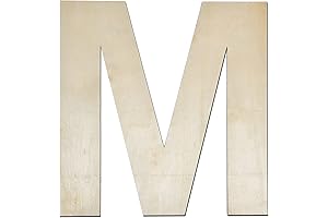 Unleash Artistic Flair with our 12 Inch Wooden Letter M: A Canvas for Creative Expression