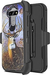 Customerfirst for LG Aristo 5 Case,LG K31/LG Aristo 5 Plus/LG Phoenix 5/Fortune 3/Risio 4 Case [Built-in Screen Protector] Holster Belt Clip Kickstand Full Body Armor Shockproof Protective Case(Buck)