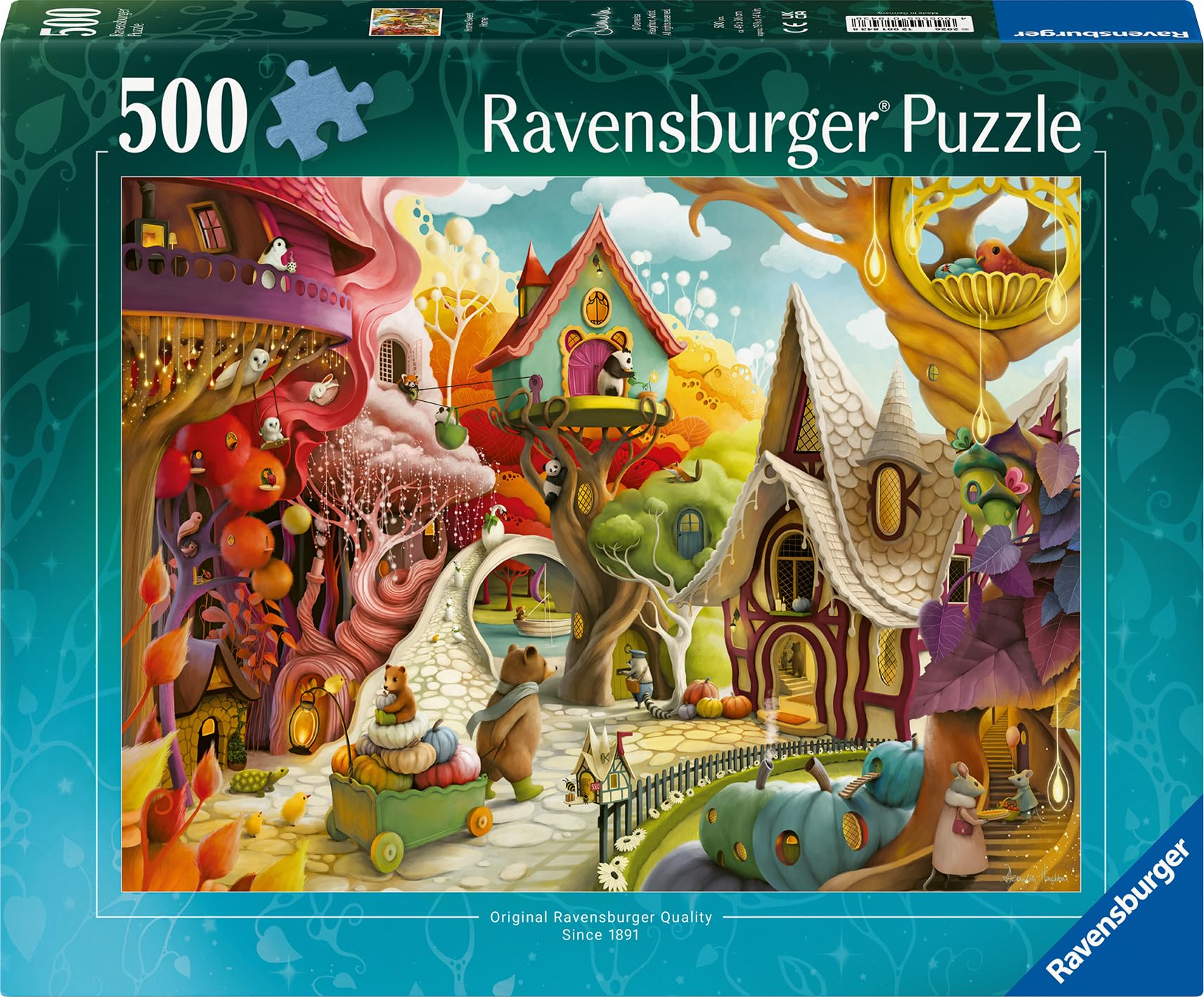 Ravensburger 500 Piece Puzzle - Home Sweet Home by Demelsa Haughton, Multicolor, 29.5 x 23.1 x 3.7 cm - Image 2