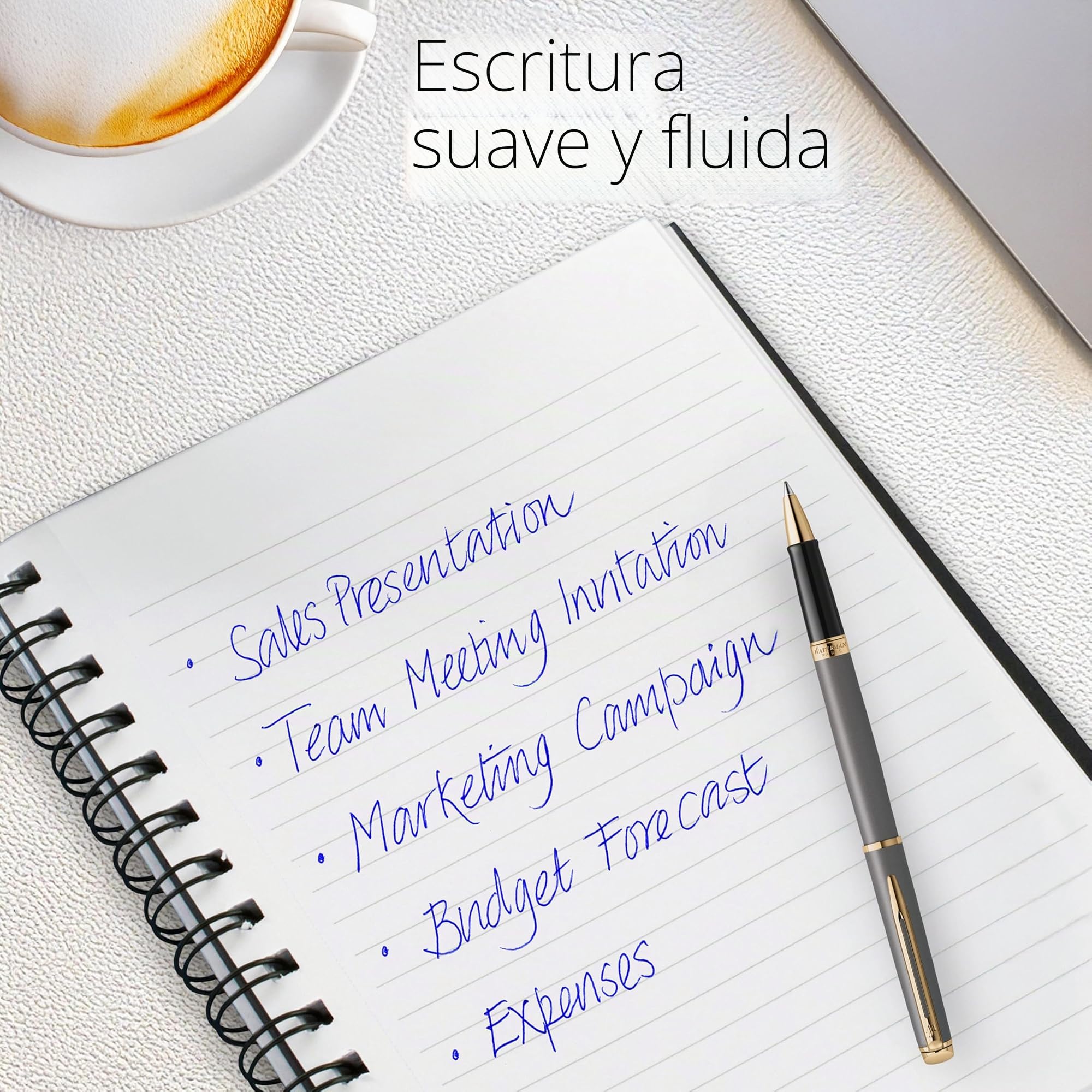 Waterman Hémisphère Pluma estilográfica | La Edición Discreta | Gris piedra | plumín mediano de acero inoxidable | estuche de regalo
