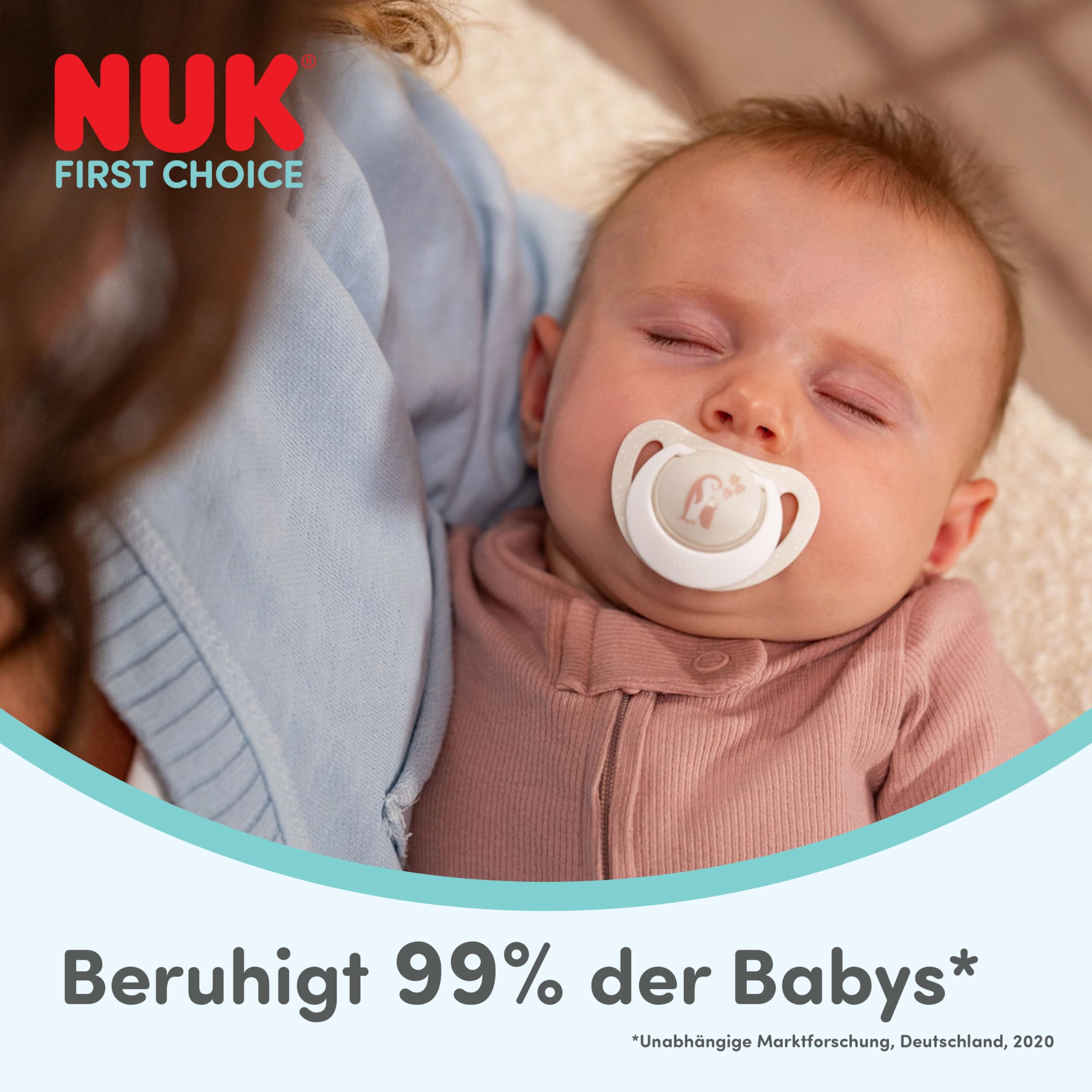 Nuk First Choice Siliconen Spenen 6-18 Maanden Maat M 2 Stuks