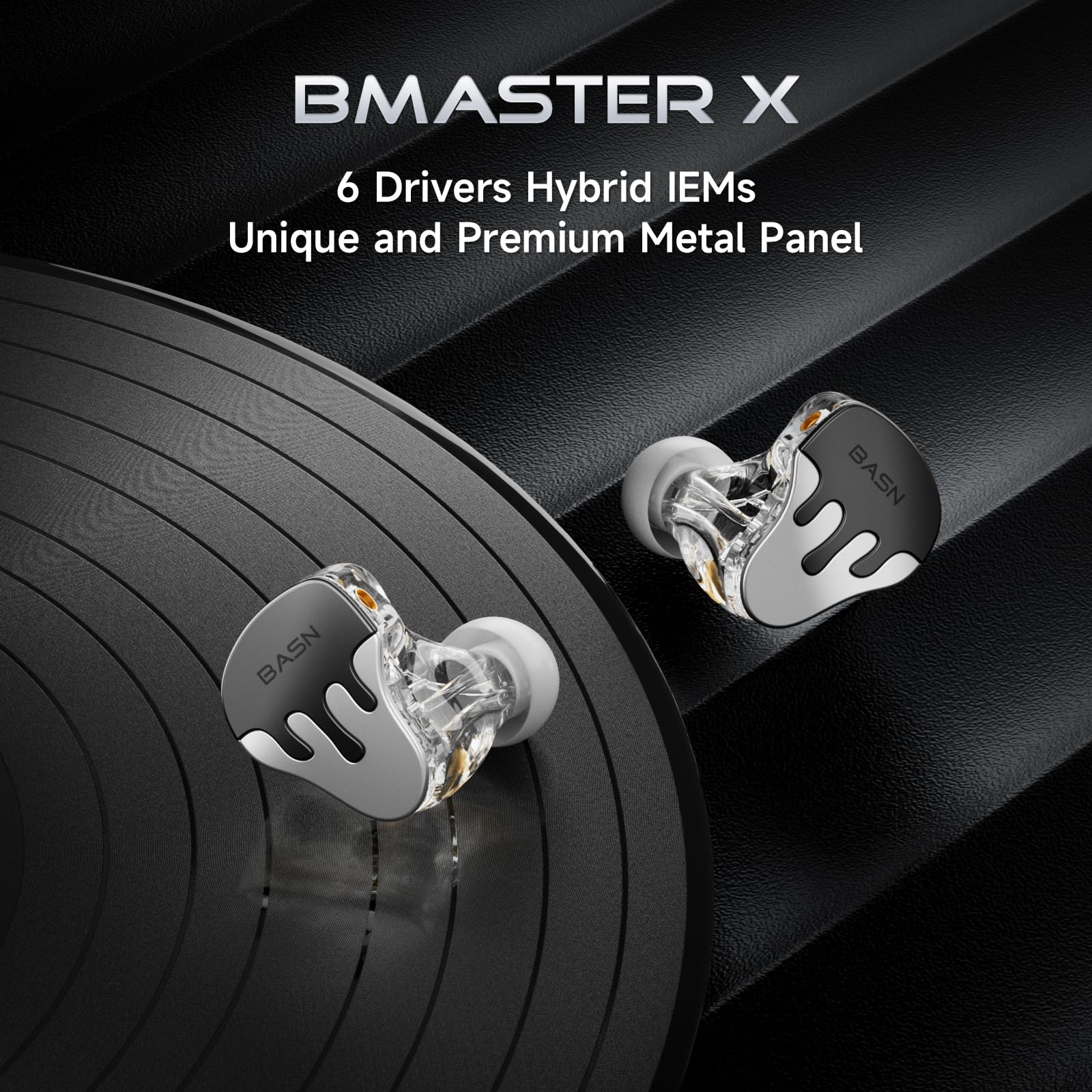 BASN BmasterX 6 Drivers Hybrid In-Ear Monitors Noise Isolation - Dettaglio