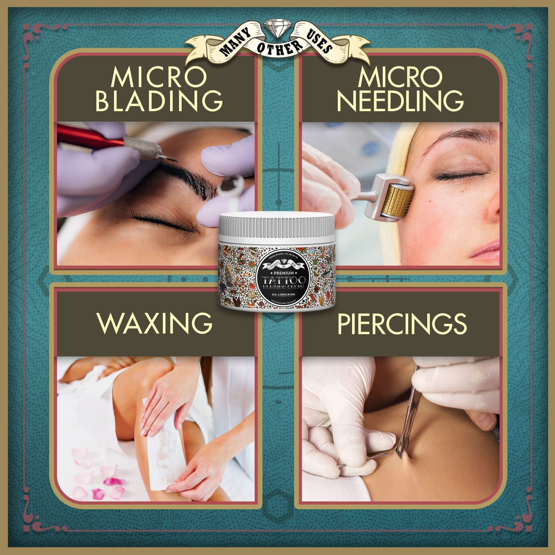 Etched in Ink Premium Tattoo Numbing Cream Numbing Cream for