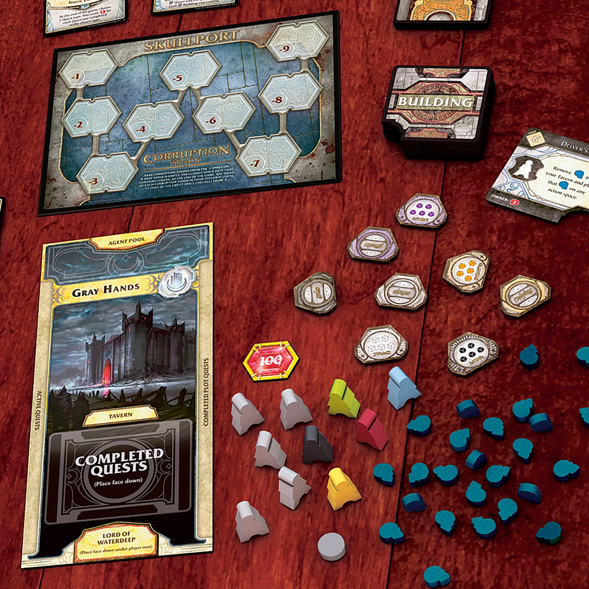 Renegade | D&D Lords Of Waterdeep Scoundrels Of Skullport Expansion | Board Game Expansion, Skullport And Undermountain Modules, Corruption, Cards And Boards | 2-6 Players | 120 Min