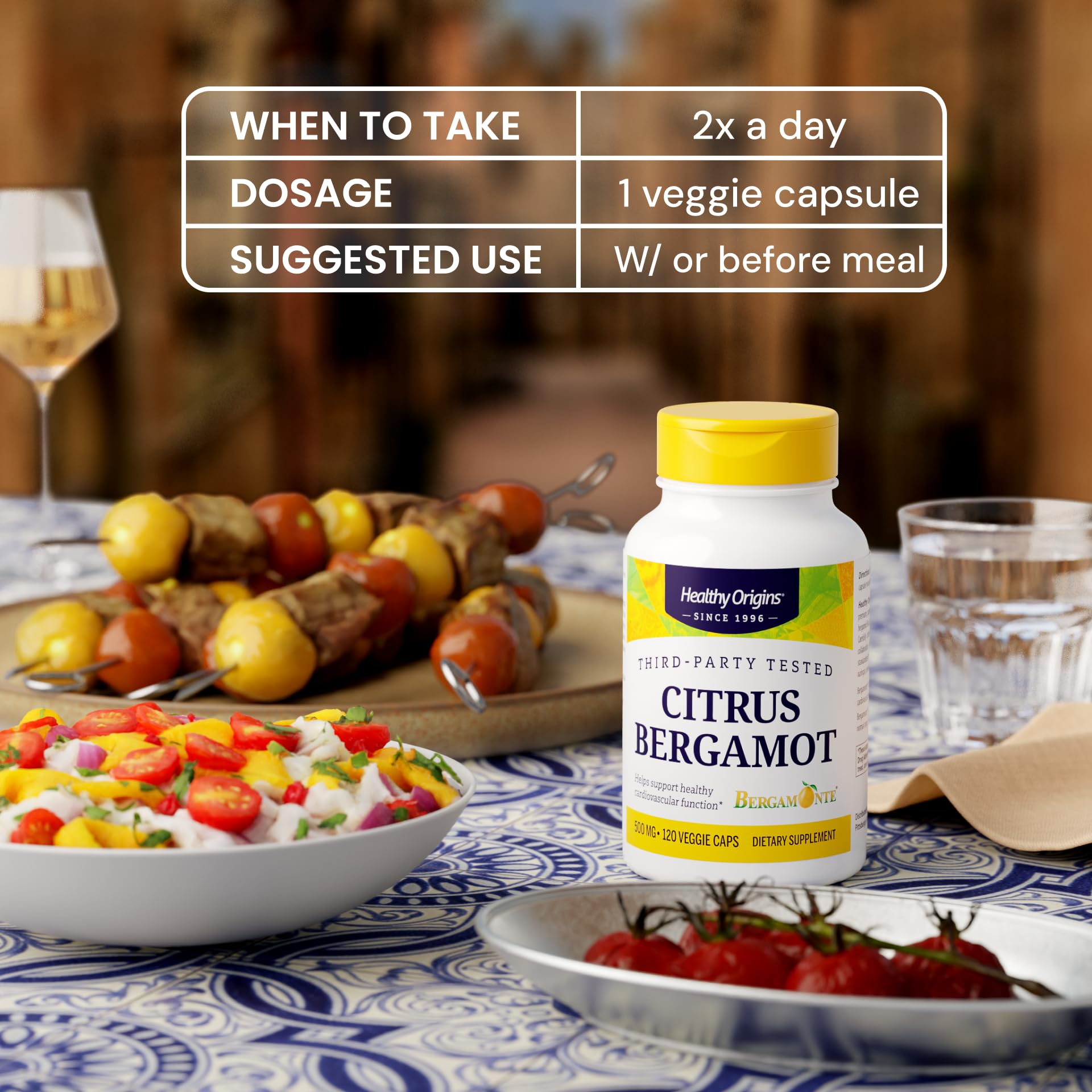 Healthy Origins Citrus Bergamot Bergamonte 500 mg, 120 Veggie Caps — Amazon image 5