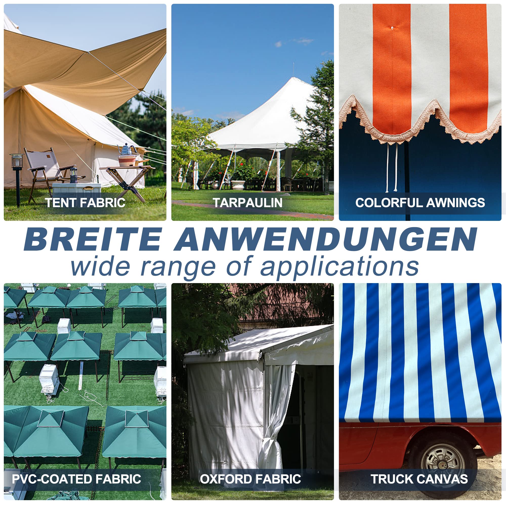 Nastro Riparazione Tende ACIMOD - Trasparente, Resistente, 8cm X 5m Per PVC - Foto 3