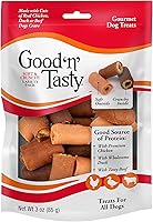 Good'n'Fun Good ‘N’ Tasty Soft & Crunchy Dog Treats Variety Pack, 3oz - Chicken, Duck, Beef Flavors