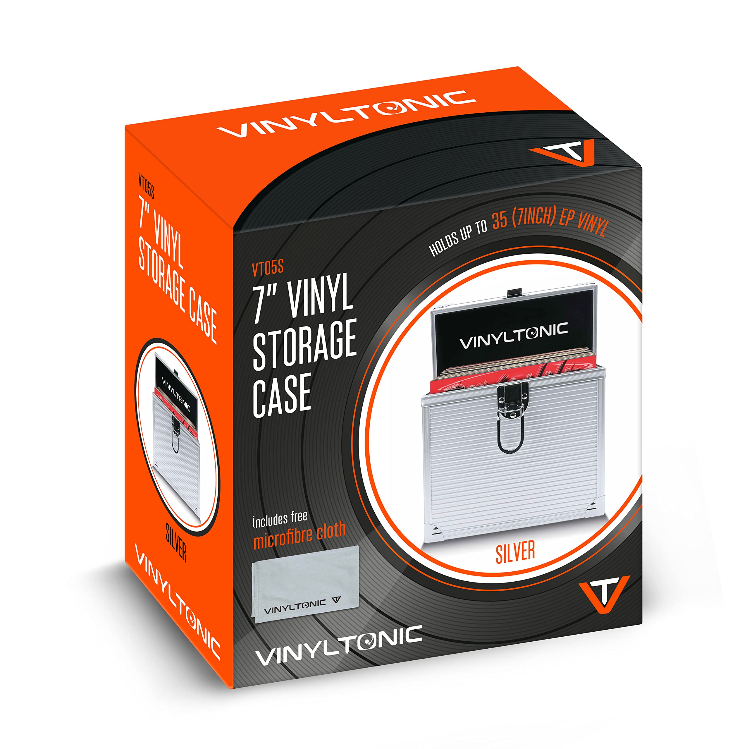Valigetta portaoggetti in vinile con panno, 17,8 cm o 30,5 cm, 3 colori a scelta