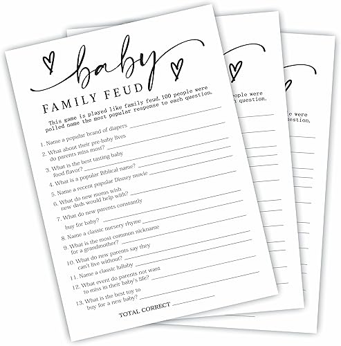 Miniatura 5 de Tarjetas de Baby Shower Word Scramble  Juego de fiesta minimalista y actividad  Tarjetas de juego de 5 x 7 pulgadas, juego de revelación de género,