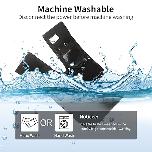 Miniatura 7 de Rodillera térmica para aliviar el dolor de artritis, terapia térmica de control de temperatura 3 para dolor en las articulaciones, hinchazón,