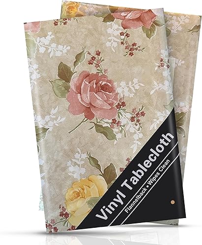 Miniatura 8 de Mantel de vinilo con franela en la parte posterior, diseño de líneas blancas