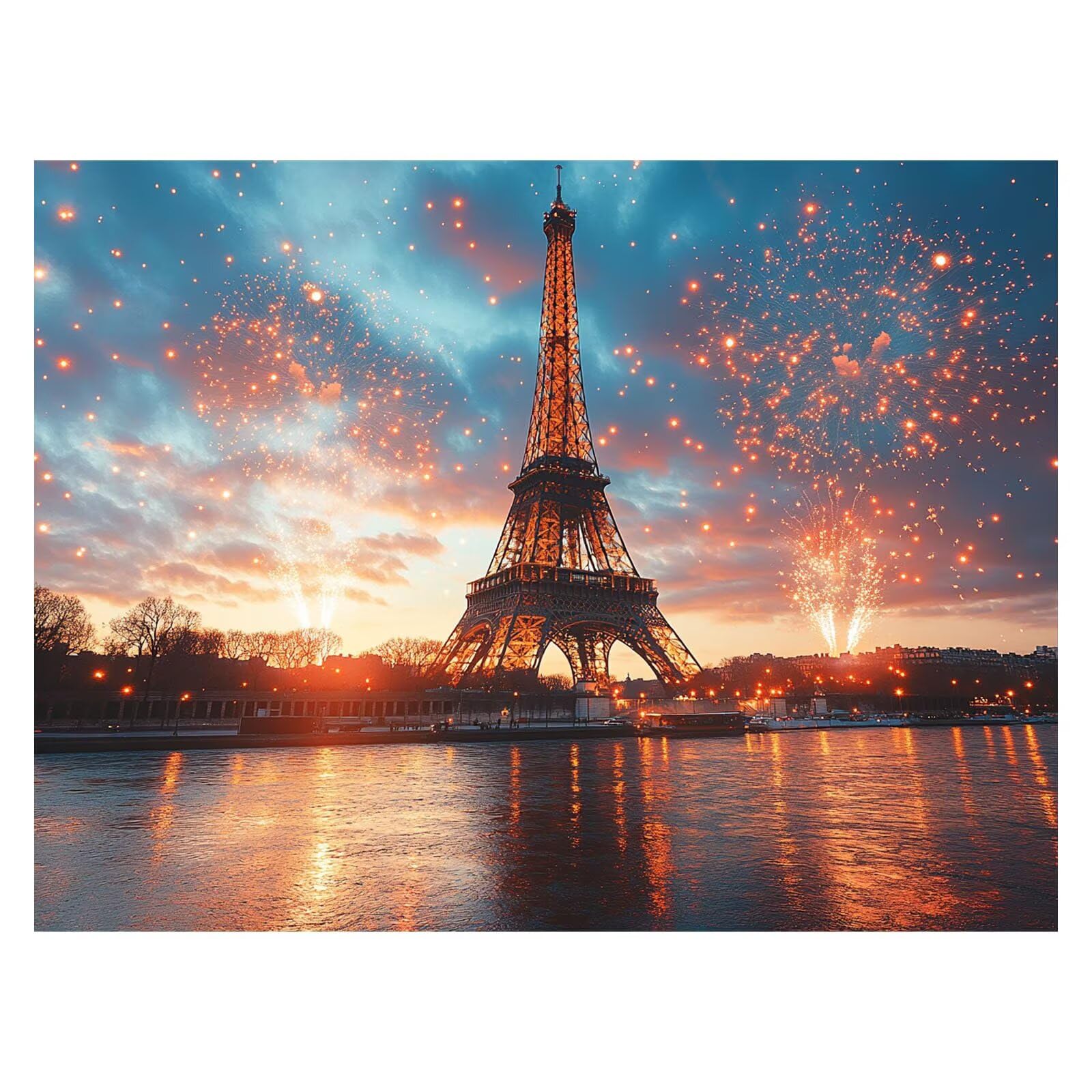 Peinture Numero Adulte Tour Eiffel Toile Peinture 135x100cm ZSHS-4704