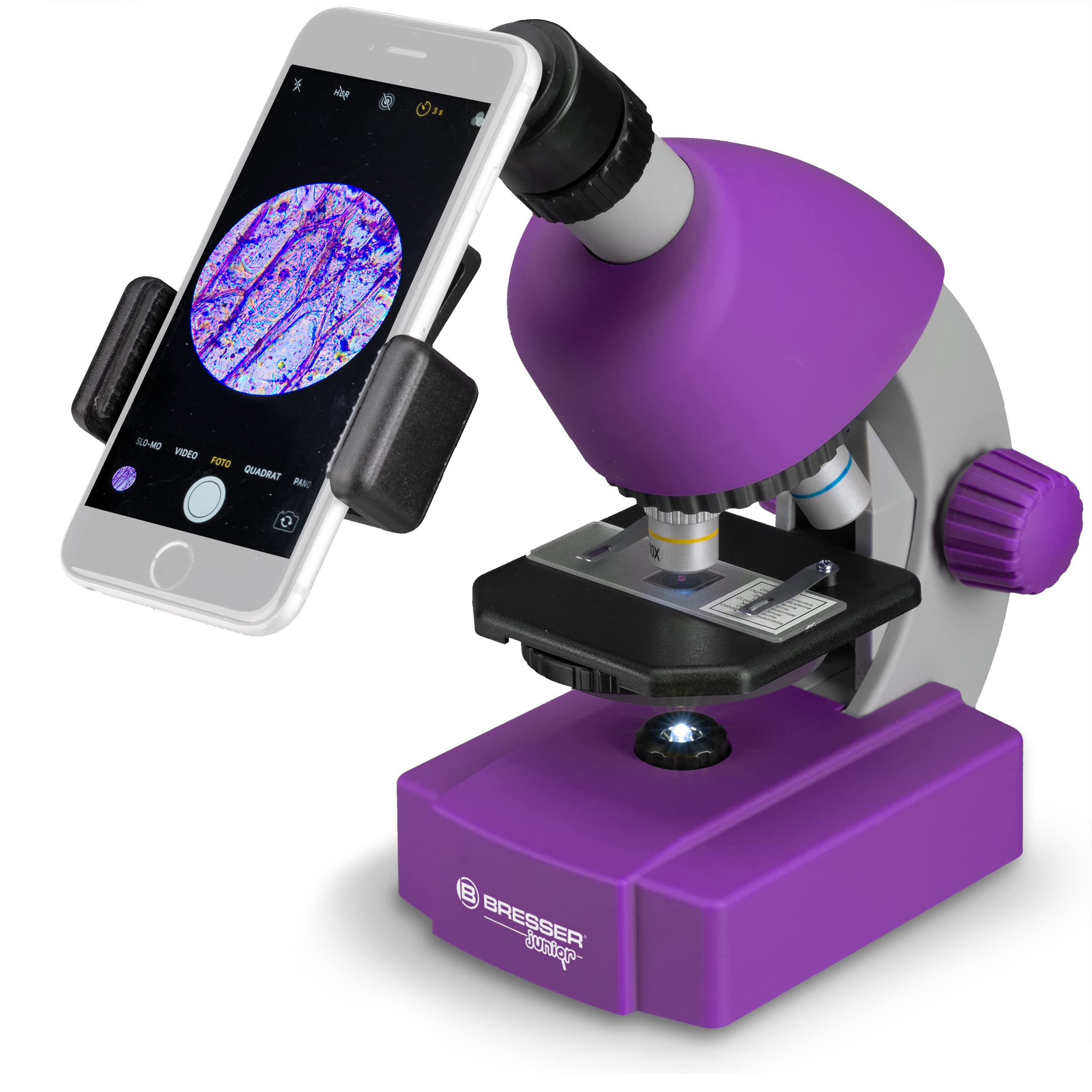 Bresser Junior Microscopio 40X640X Viola