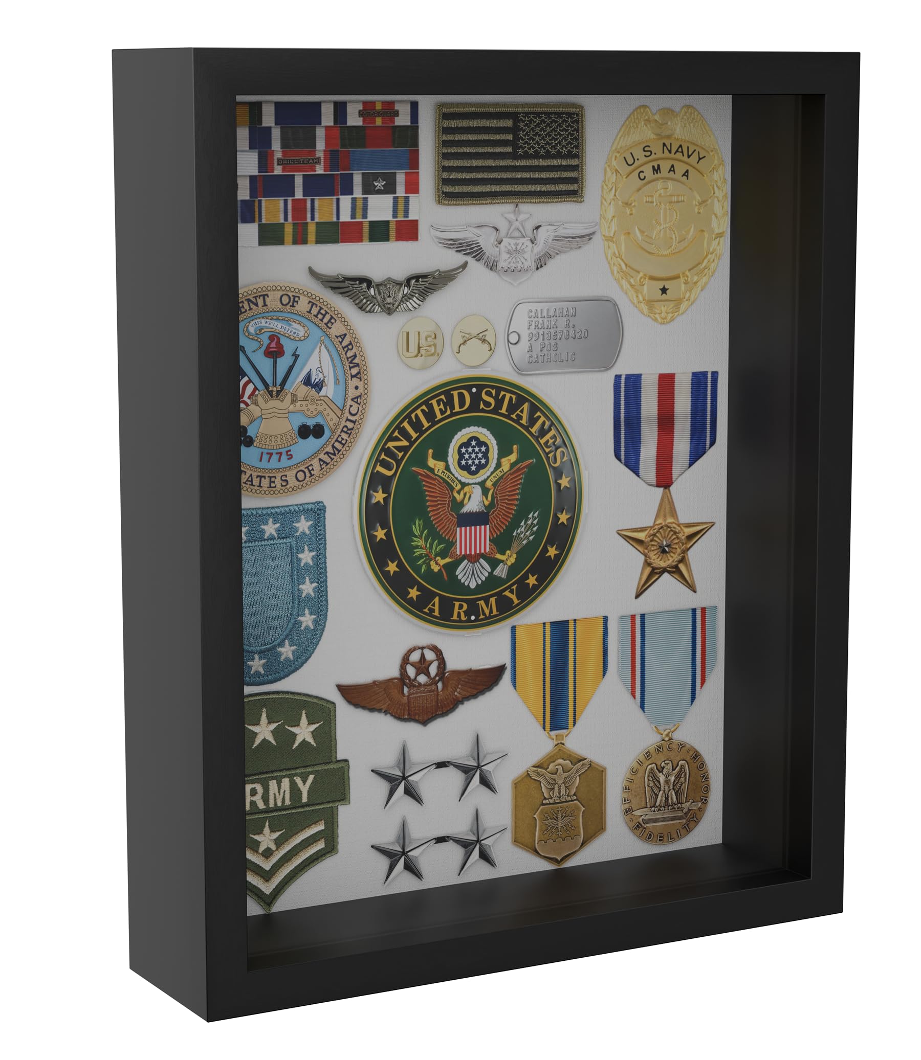 Amazon.com - Frame Amo 14x20 Black Shadow Box Frame, Display Case with ...
