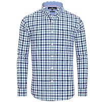 Alimens & Gentle Camicia Classica da Uomo con Colletto Bottoni