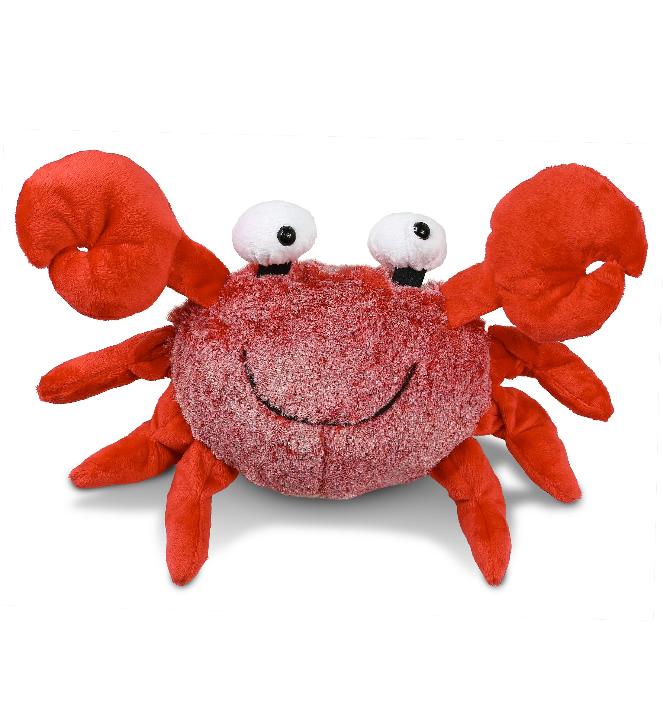 Puzzled Super Soft Red Crab Plush, 12"