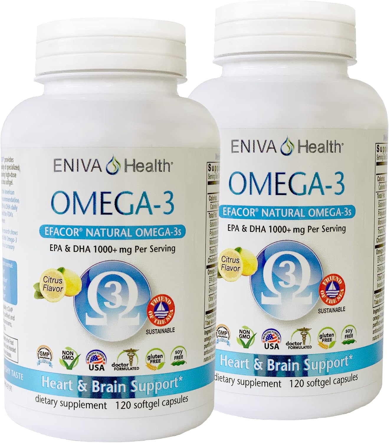 Eniva Omega3 Fish Oil High EPA/DHA Premium Fish Oil Daily