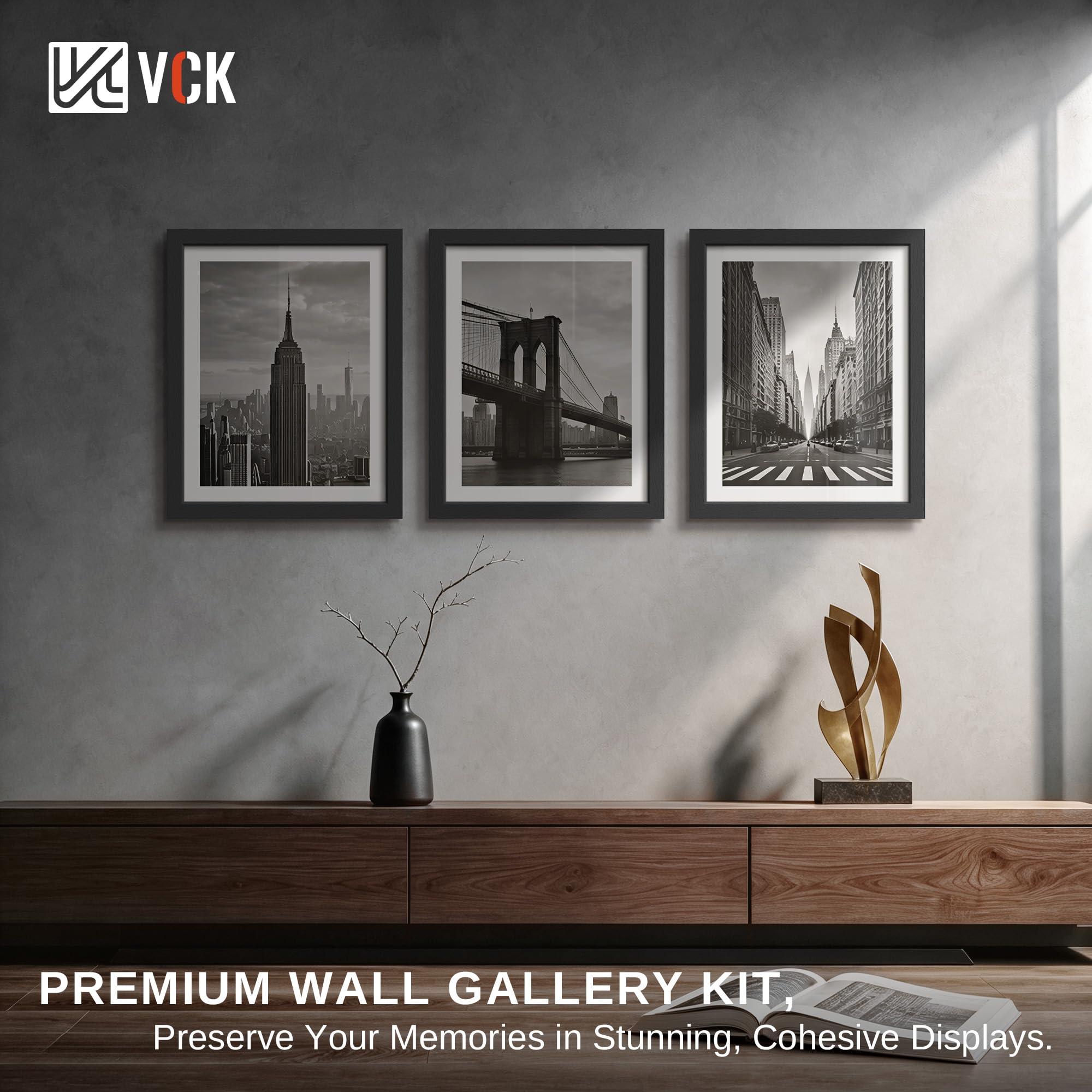 Amazon.com - VCK 13x19 Picture Frame 3 Pack, Black Poster Frame