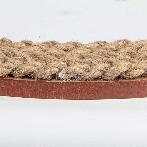 Miniatura 7 de INTAJ Espejo de pared rústico, espejo decorativo para colgar en la pared, redondo, grande, para sala de estar, baño, dormitorio, casa de campo,