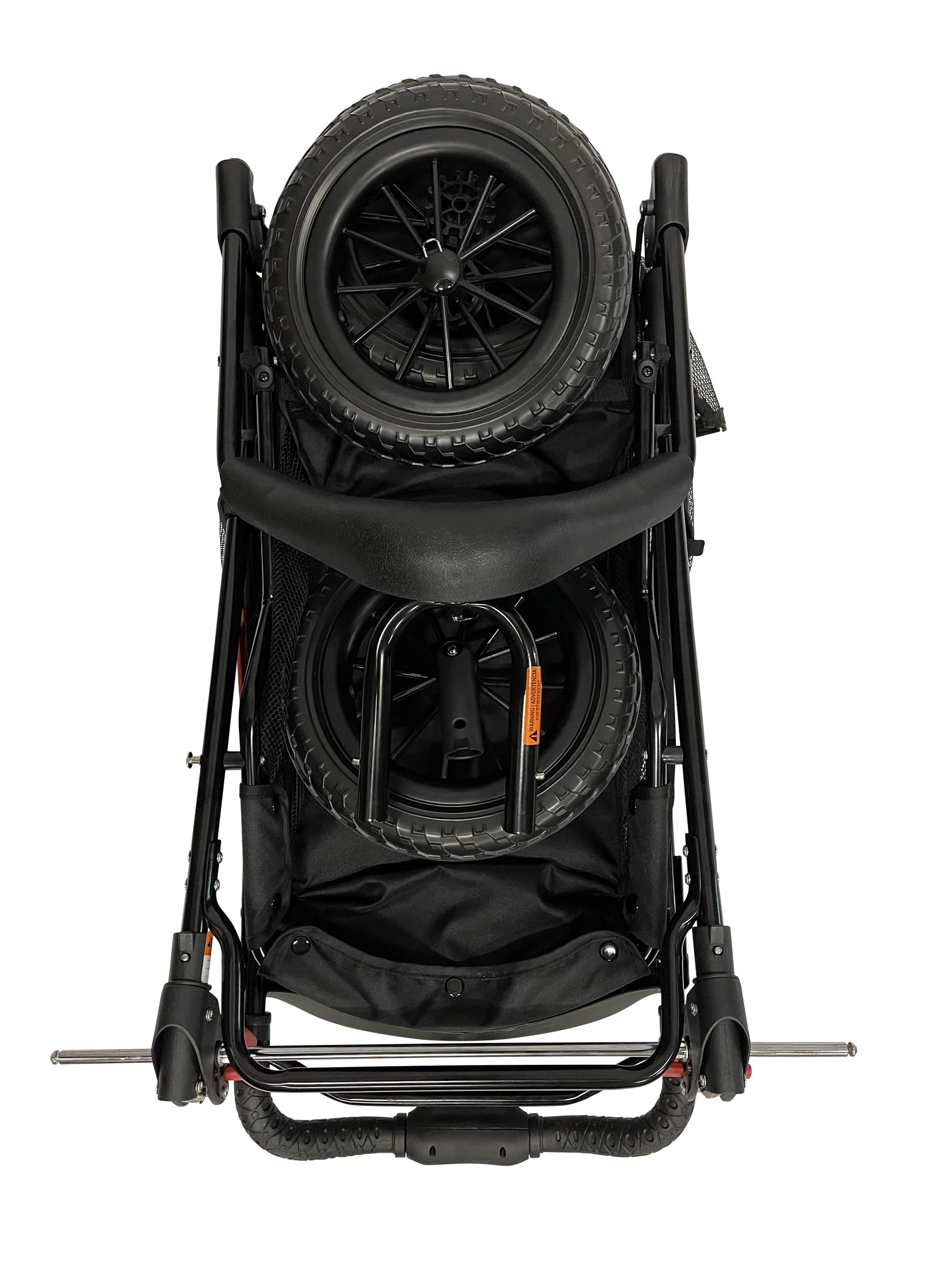 PETIQUE Chinook - Cochecito de lujo para perros, plegable con una sola mano, neumáticos de EVA de 12 pulgadas delanteros y traseros para mayor comodidad, encuadernación reflectante, soporta mascotas