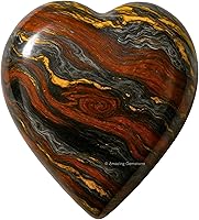 Vista 90 de Amazing Gemstone Piedra de Palma de Corazón de Cristal de Chakra - Piedra de Masaje de Bolsillo para Preocupación para Equilibrio Natural de Chakras