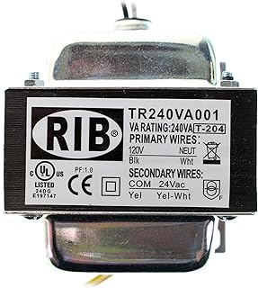 RIB TR240VA001 Step-Down Transformer, 120VAC to 24VAC, 240VA