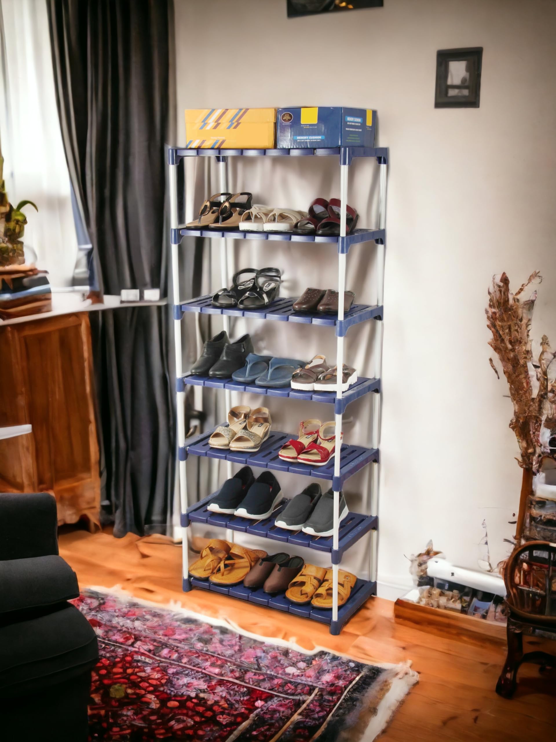 Novatic Multipurpose Strong Build Adjustable Shelf/Rack for Storage/Multipurpose Boltless Rack/Metal Storage Shelving Unit/Tool Organiser Display Shelf/Garage Rack/Kitchen Storage Rack/Shoe Rack/Book-picture-38