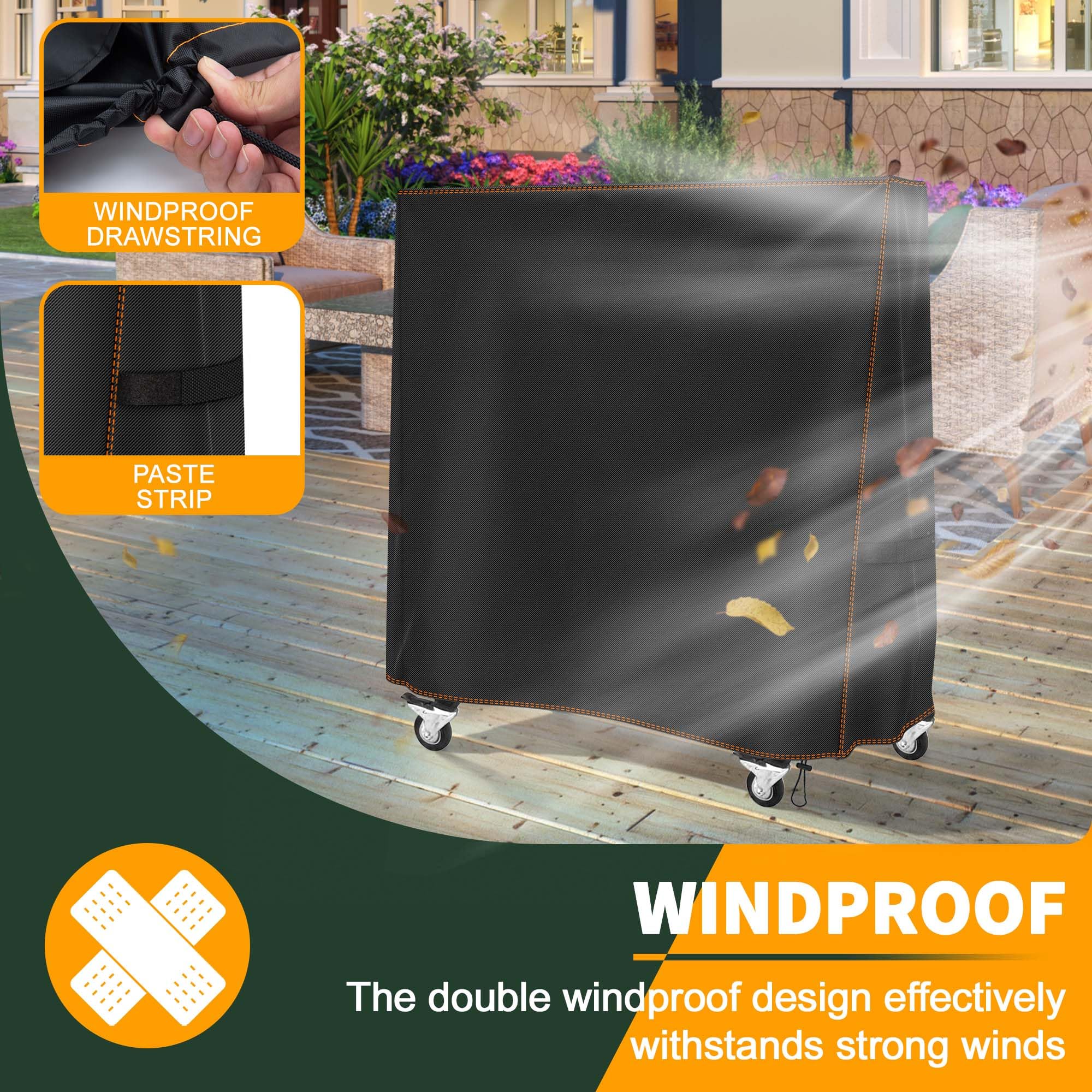Housse de table de ping-pong imperméable 165 x 185 cm