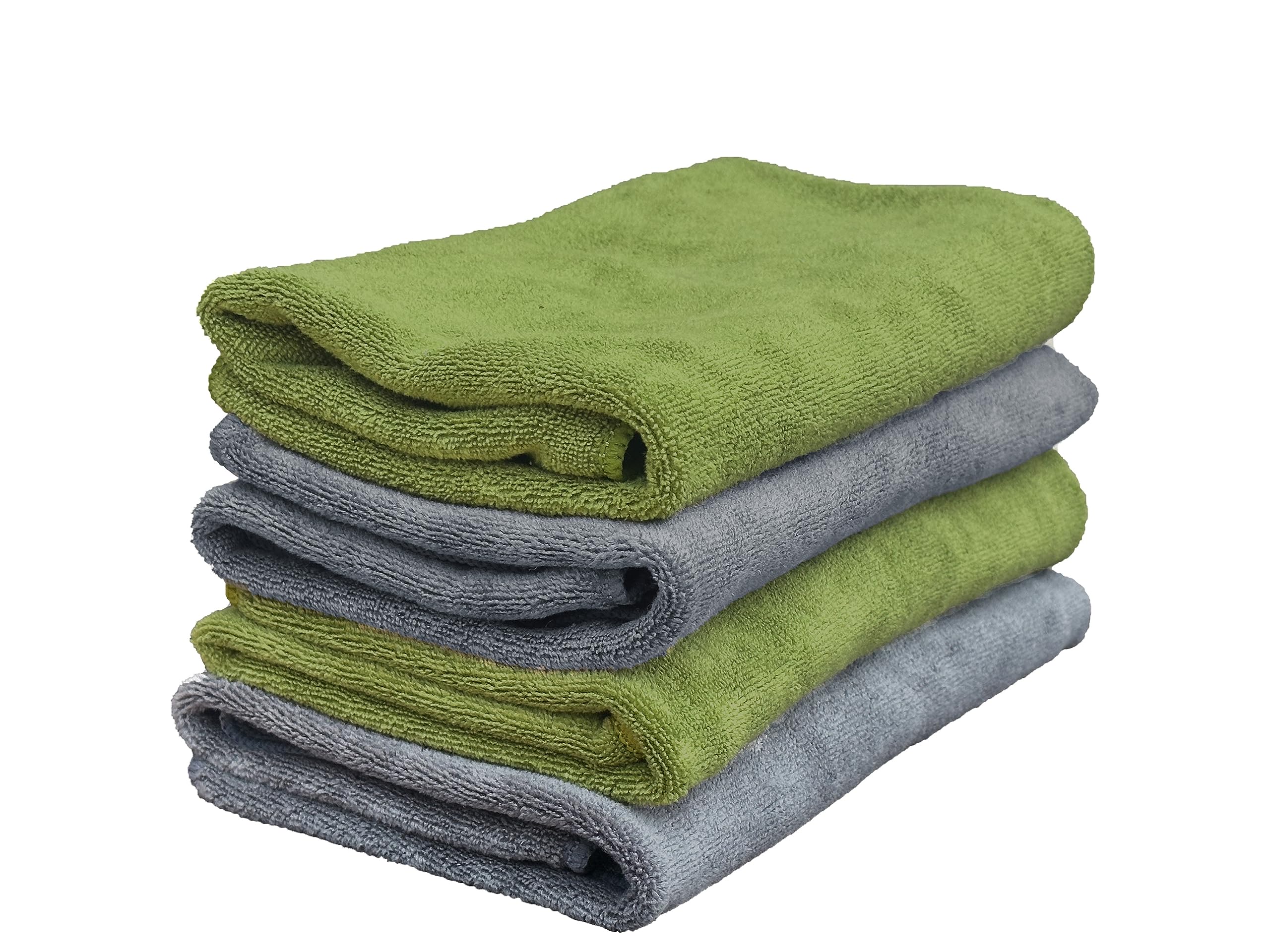 Yellow Weaves Super Soft Microfiber Hand Towels, Gym & Workout Towels 400 GSM, Multicolour 6, Set of 4