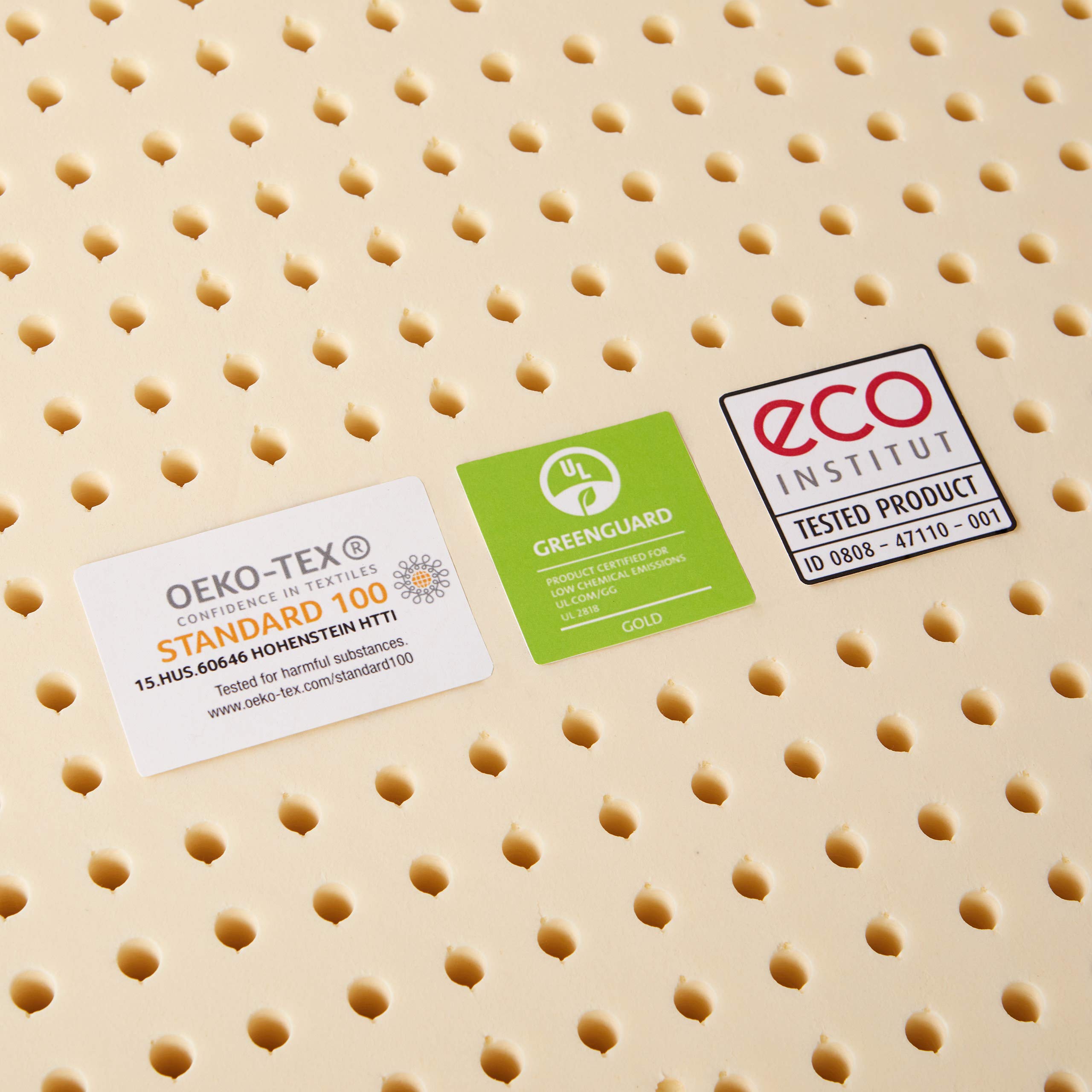 Pure Green Natural Latex Mattress Topper Firm 1 Inch Twin Size