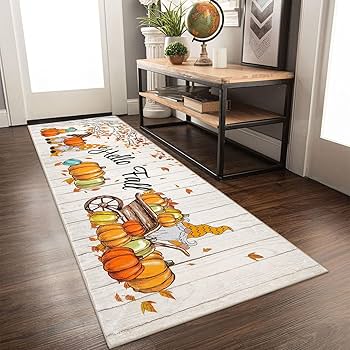 Japanischer Kirschblüten Läuferteppich - Maschinenwaschbar, Rutschfest & Stylisch Für Flur, Küche & Wohnzimmer