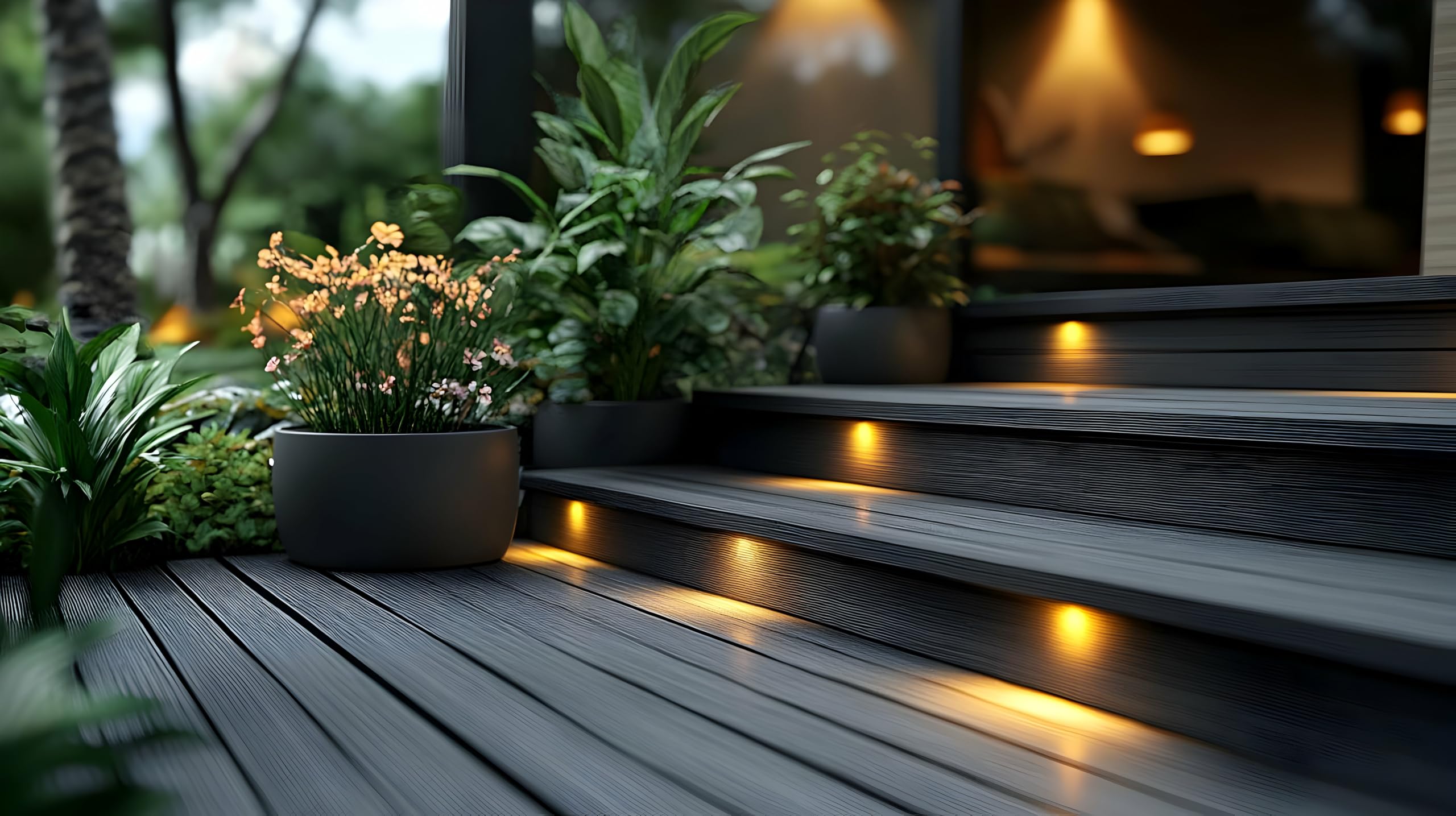 6er Set LED Bodeneinbaustrahler 230V Edelstahl • Ø 4,5 cm rund warmweiß wasserdicht • für Gehwegbeleuchtung Terrasse