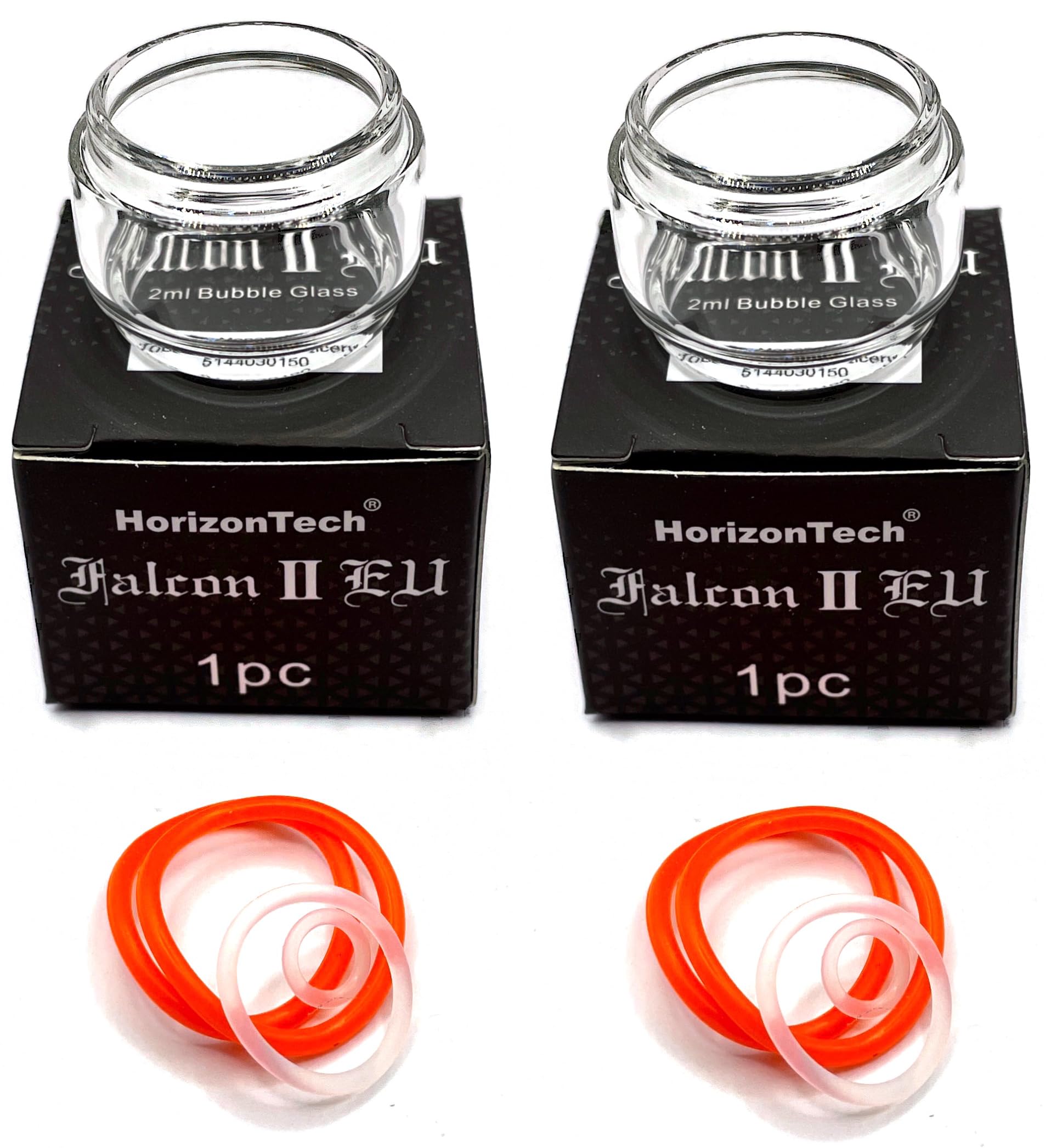 2-Pack Genuine HorizonTech Falcon 2 Bubble Glass & Seals