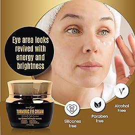 Dermaxgen Vitamin C + Turmeric Eye Cream for Dark Circles & Puffiness - Hydrating & Moisturizing Under Eye Cream for Fine Lines & Bags - Reduce Dark Spots and Wrinkles for a Fresh Look - 1.7 FL OZ