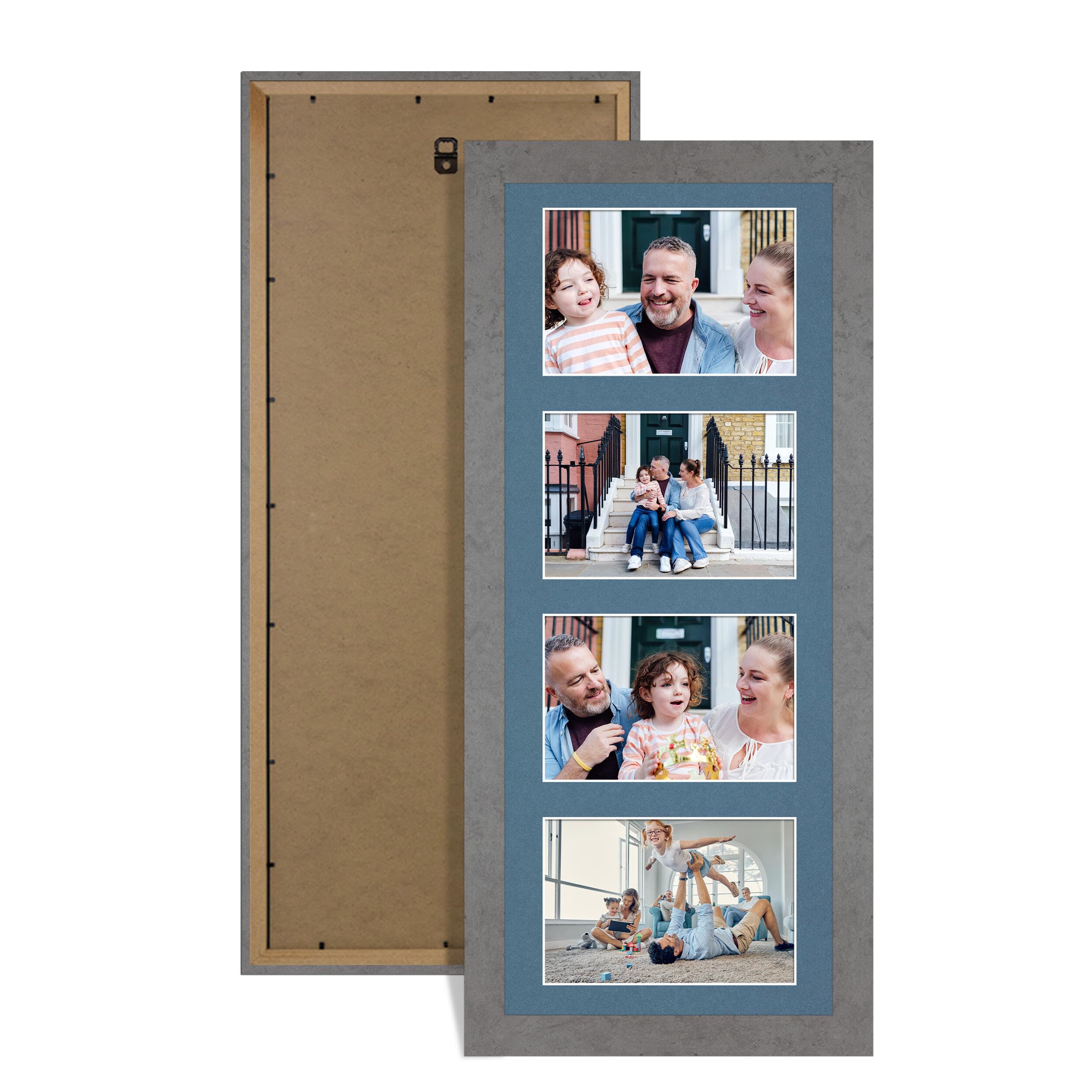 Alison Kingsgate Grey Marble 50x20cm Photo frame for multiple pictures