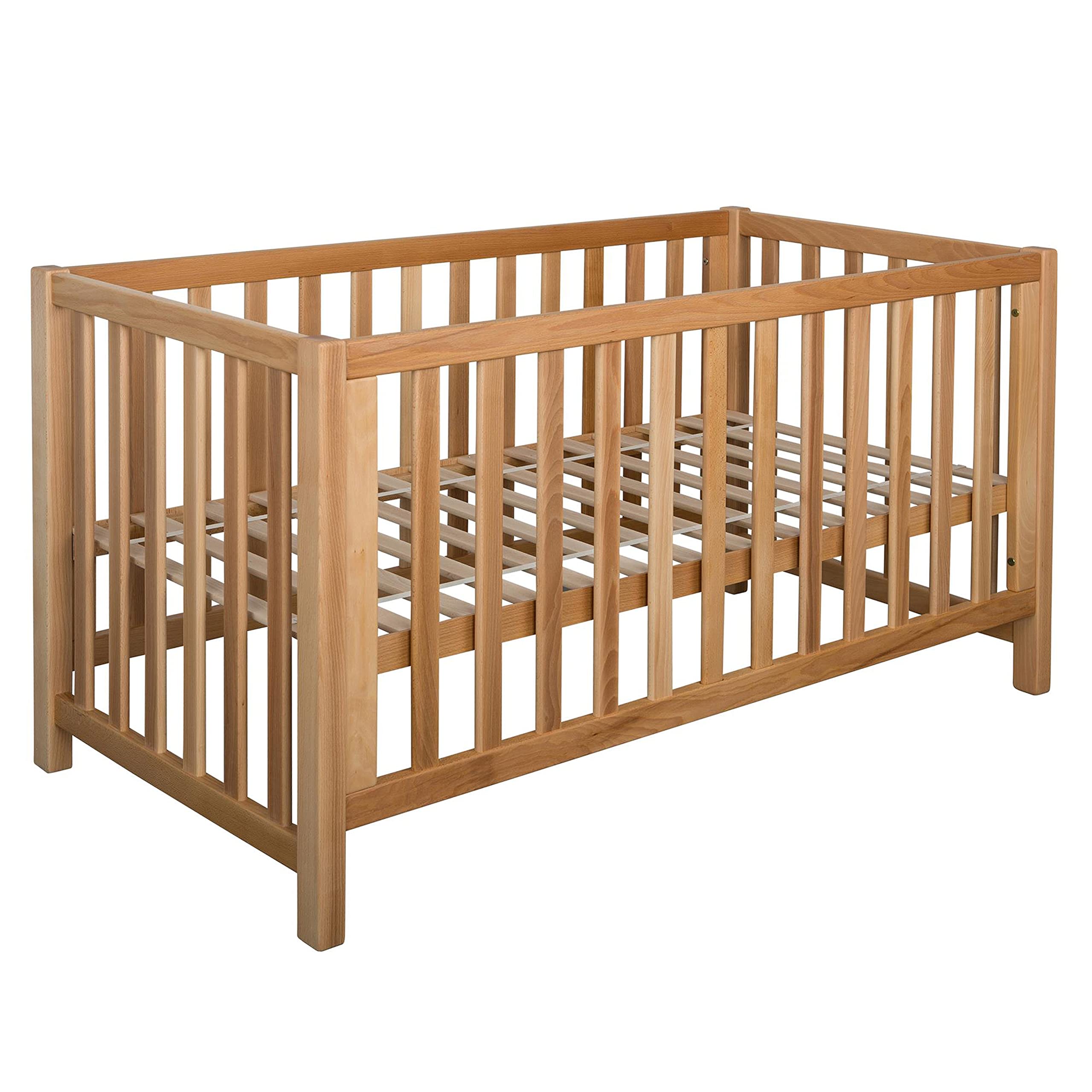 Betten-ABC Bubema Babybett Nils Classic (Größe: 70x140 cm; Farbe: Natur geölt)