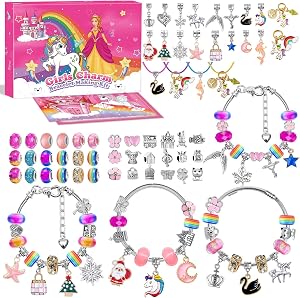 Toy for 5 6 7 8 9 10 11 Year Old Teenage Kids, Toys Age 8-12, Bracelet Making Kits Jewellery Making Kit