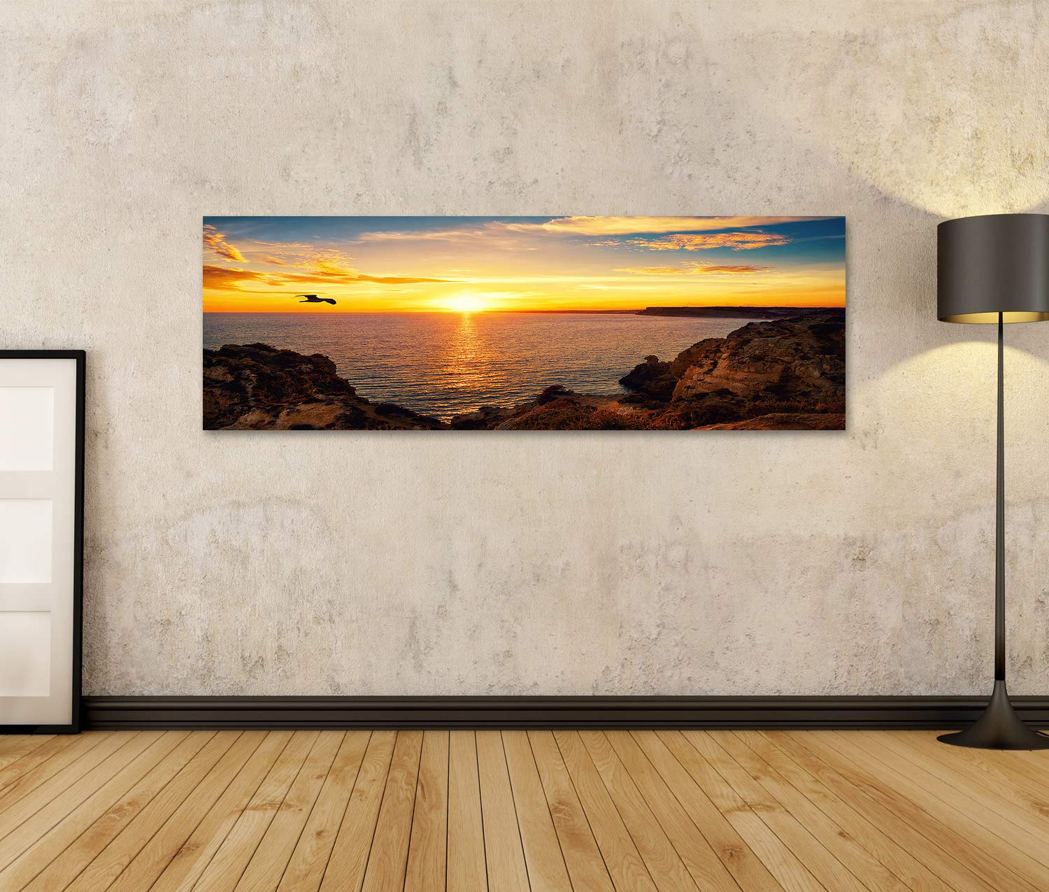 Wandbild Leinwand 'Steine Pyramide' - Zen Bild 80x40cm